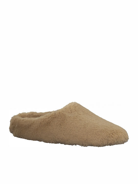 Winter Women's Slippers with Fur Pink