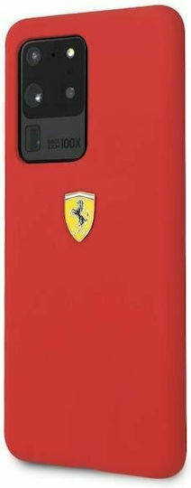 Ferrari SF Задна корица Силикон Червен (Galaxy S20 Ultra)