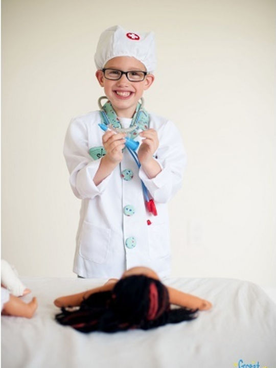 Αποκριάτικη Παιδική Στολή Green Doctor with Accessories in Garment Bag