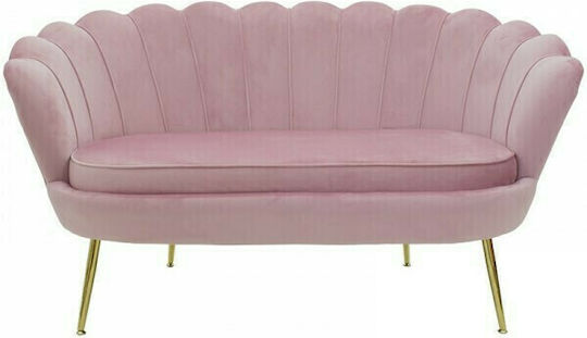 Daimon Doppelsitzer Sofa Samt Pink 134x70cm