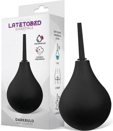 LateToBed Essentials Darkbuld Анален душ Small Черен