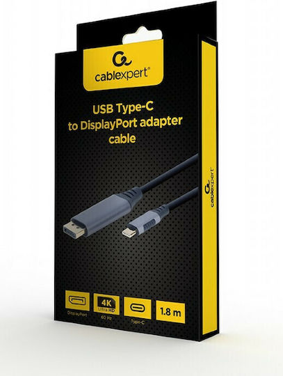Cablexpert Video Cable USB-C Male - DisplayPort Grey 1.8m
