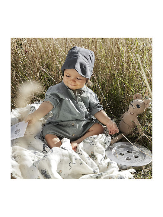 Elodie Details Κουβέρτα Αγκαλιάς & Λίκνου Soft Forest Mouse Βαμβακερή Πολύχρωμο 75x100εκ.