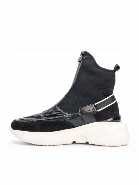 Pyro Damen Chunky Stiefel Schwarz