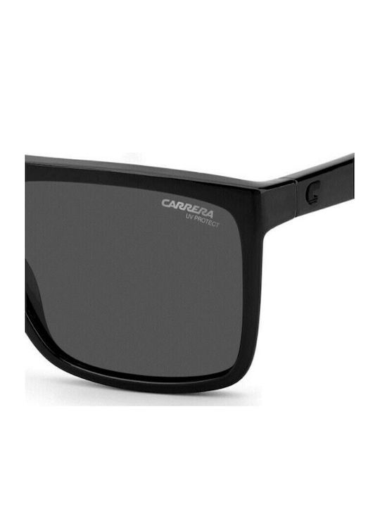 Carrera Men's Sunglasses with Black Horn-Rimmed Frame and Grey Lens 8055/S 807IR