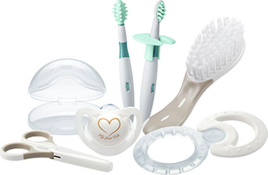 Nuk Baby Care Set Gray 8 Pieces