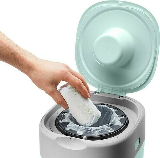 Tommee Tippee Twist and Click Diaper Disposal Bin Green