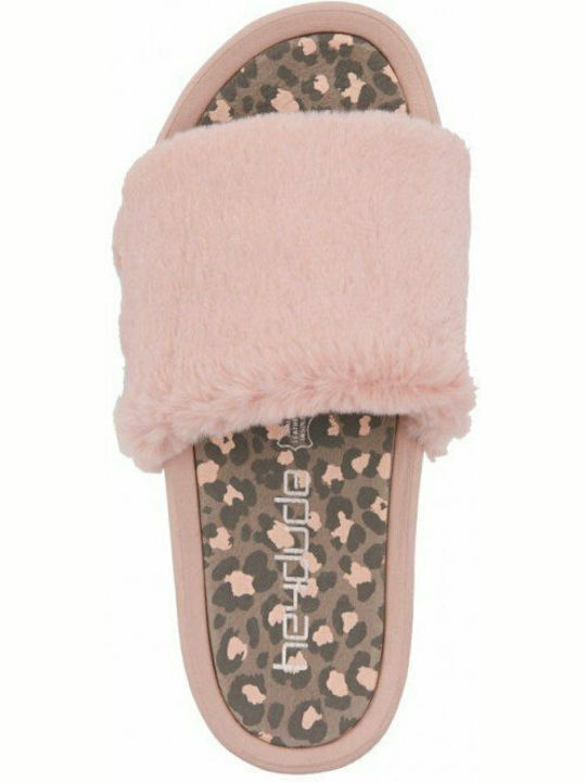 Χειμερινές Γυναικείες Παντόφλες Pink Cheetah