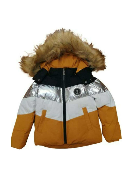 Joyce Kinderjacke Kurz mit Kapuze Braun