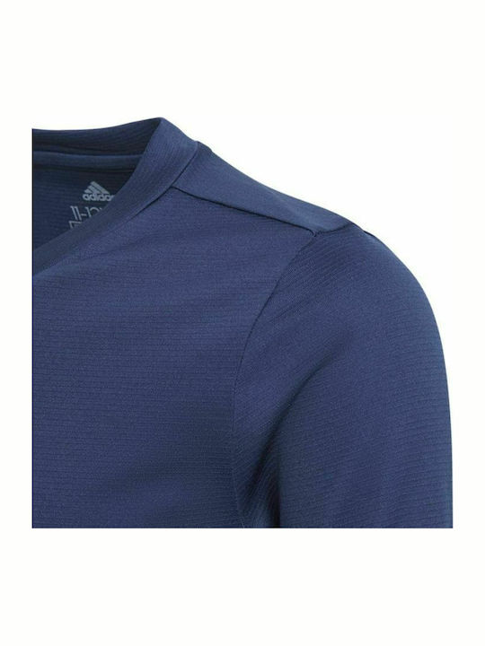 Kids' Shirt Long Sleeve Blue Team Base