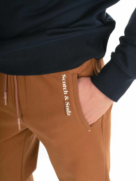 Sweatpants with Elastic Brown