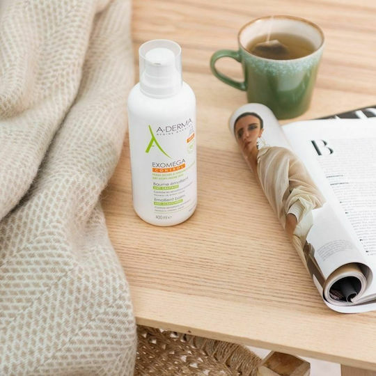 A-Derma Exomega Control Emollient Cream Moisturizing Cream Regeneration for Dry/Very Dry & Sensitive Skin 400ml