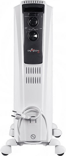 De'Longhi Dragon 4 TRD4 1025 0110612302 Oil Filled Radiator with 10 Fins 2500W