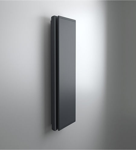 Radialight Icon 10 Konvektorheizung Wand 1000W mit elektronischem Thermostat 45x110cm Gray