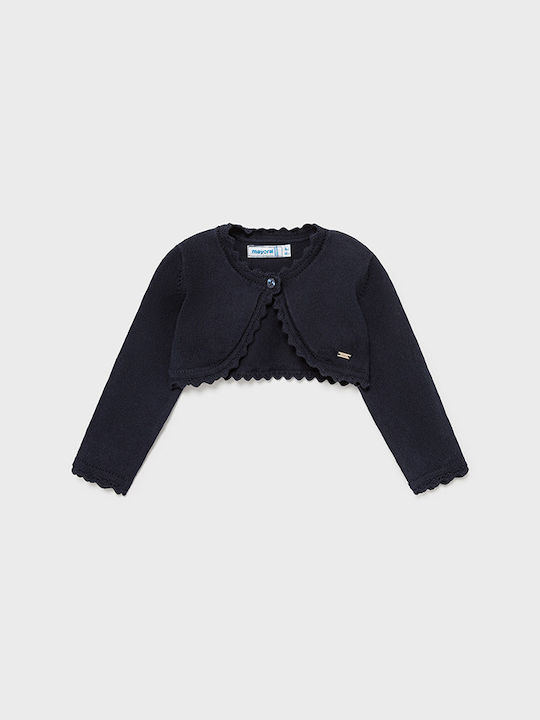 Mayoral Kids Bolero Knitted Navy Blue