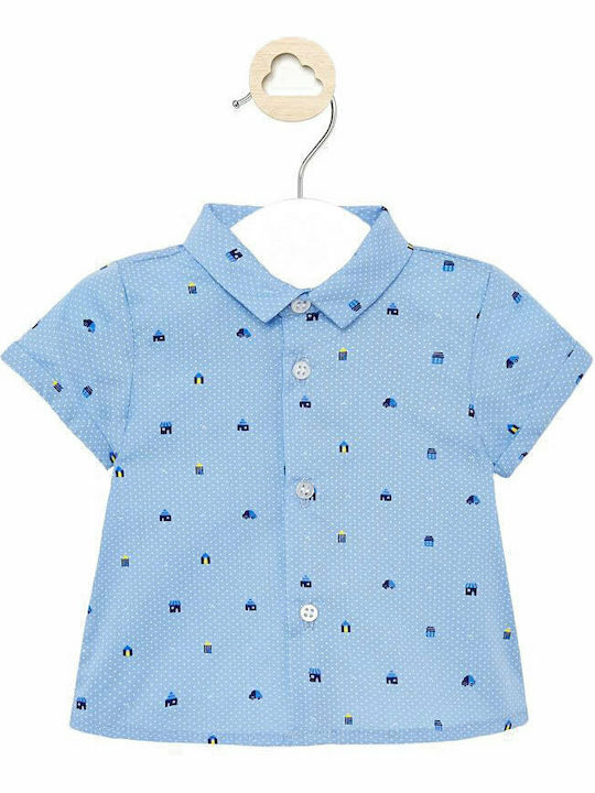 Kids Shirt Short Sleeve Light Blue