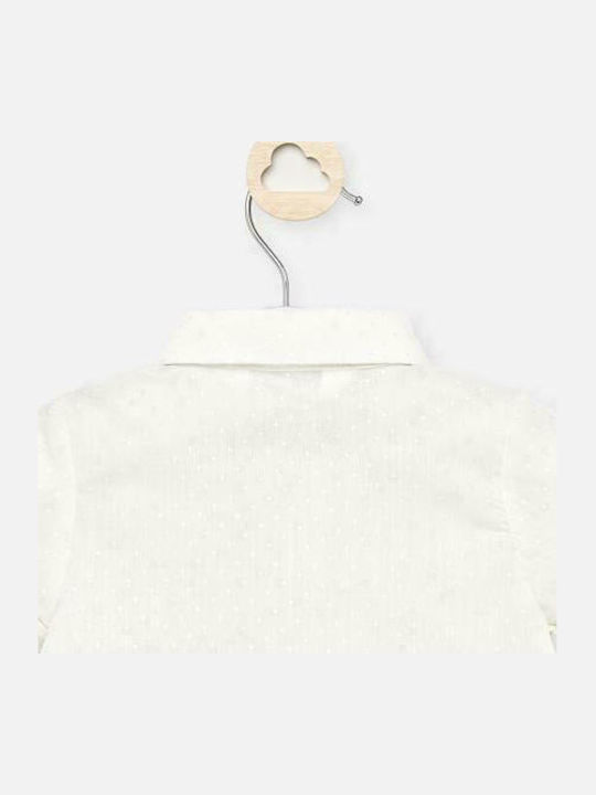 Kids One Color Shirt Short Sleeve White