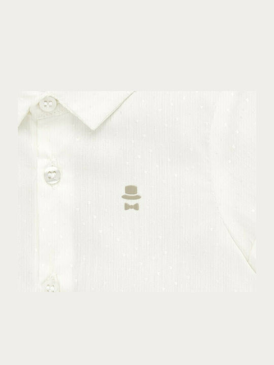 Kids One Color Shirt Short Sleeve White
