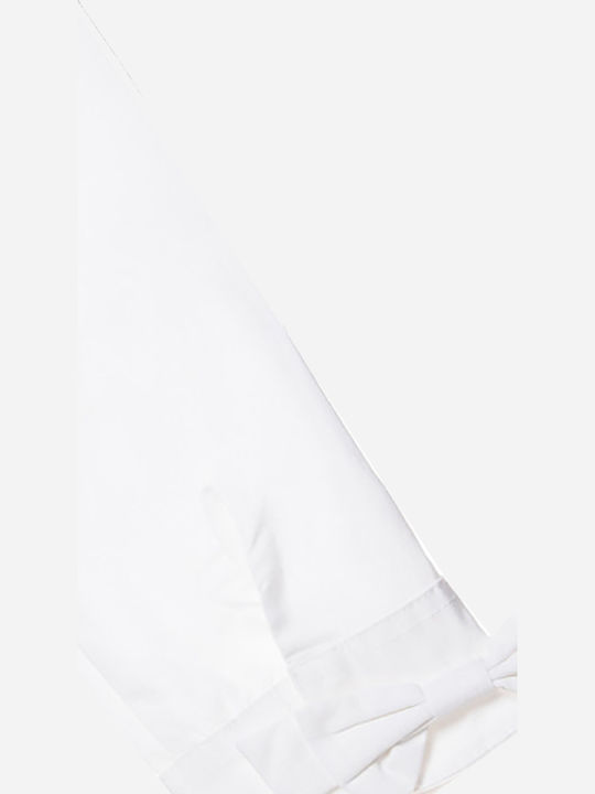 Kids One Color Shirt Long Sleeve White