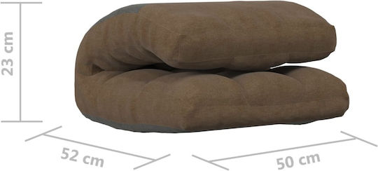 Multifunctional Bean Bag Chair Waterproof Brown 50x64x58cm