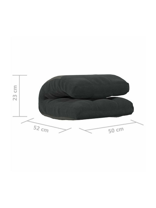 Multifunctional Bean Bag Chair Waterproof Black 50x64x58cm