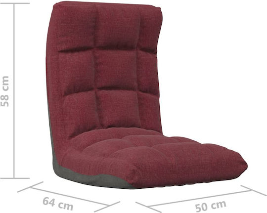 Vielseitiger Sitzsack Sessel Wasserdicht Burgundisch 50x64x58cm