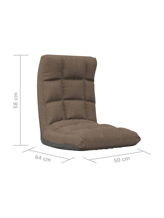 Πολυμορφική Πουφ Πολυθρόνα Αδιάβροχη Taupe 50x64x58cm