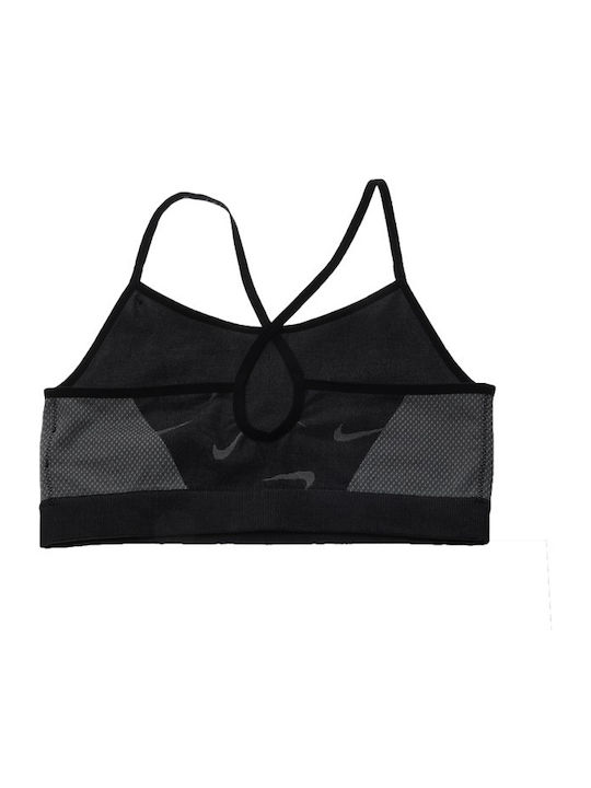 Nike Indy Seamless Bustieră pentru copii Dri-Fit Gri
