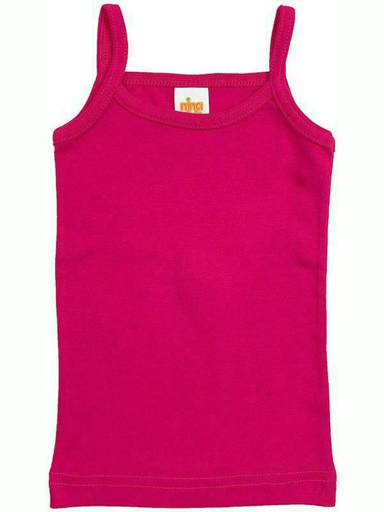 Nina Club Kinder-Unterhemd Tank-Top Fuchsie