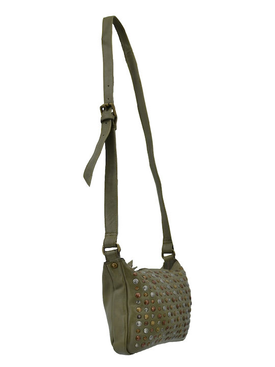 Leather 100 WOMEN'S LEATHER BAG-WOMEN'S CHADAKI-HIASATI CODE: 04-BAG-ILBS-5764 (GREEN)