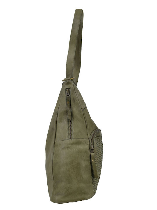 Leather 100 ΔΕΡΜΑΤΙΝΗ ΓΥΝΑΙΚΕΙΑ ΤΣΑΝΤΑ ΚΩΔΙΚΟΣ: 04-BAG-ILBS-6188 (GREEN)