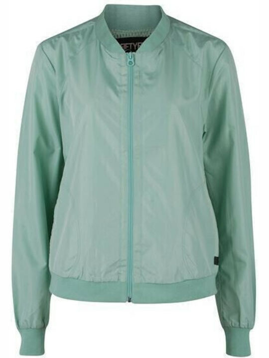 Tami Κοντό Γυναικείο Bomber Jacket Λαχανί