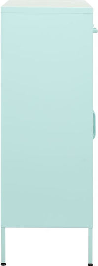 vidaXL Metal Office Cabinet Mint 80x35x101.5cm
