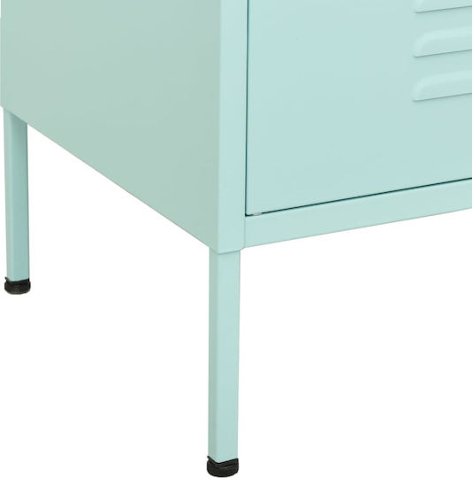 vidaXL Metal Office Cabinet Mint 80x35x101.5cm