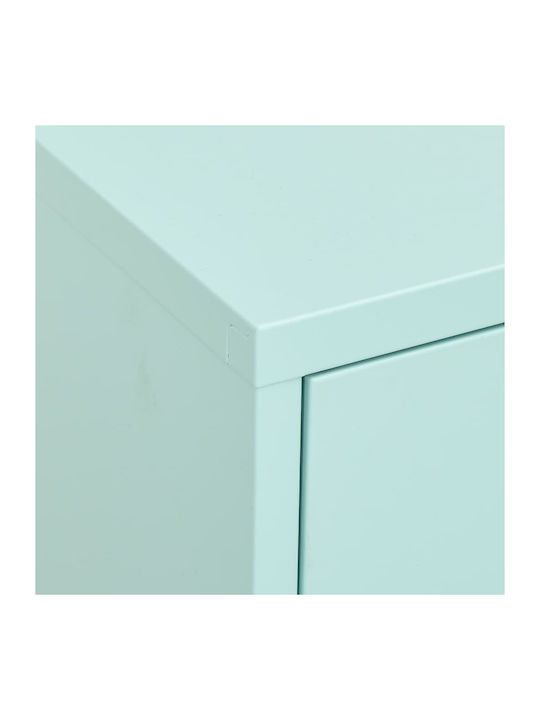 Cabinet de Birou Metalic Mint 80x35x101.5cm