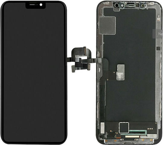 Екран със Сензорен Механизъм за iPhone X (Черен)