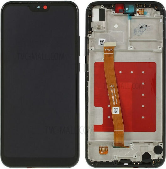 Οθόνη με Μηχανισμό Αφής για Huawei P20 Lite (Μαύρο)