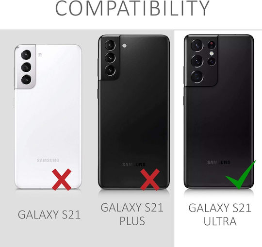KWmobile Back Cover Silicon Negru (Galaxy S21 Ultra 5G)