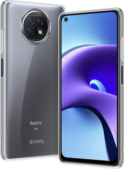 Crong Slim Back Cover Σιλικόνης 0.8mm Διάφανο (Redmi Note 9T)