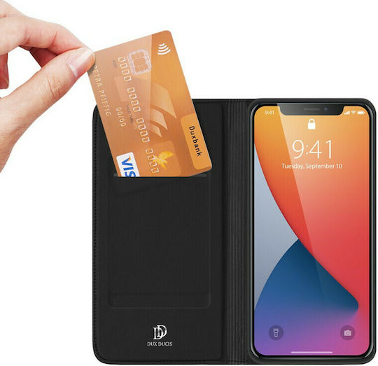 Dux Ducis Skin Pro Book Piele artificială Negru (iPhone 12 Pro Max)