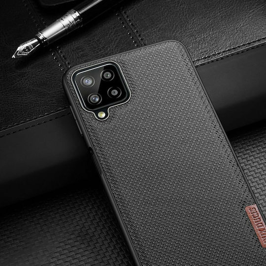 Dux Ducis Fino Задна корица Силикон / Текстил Черен (Galaxy A22 4G)