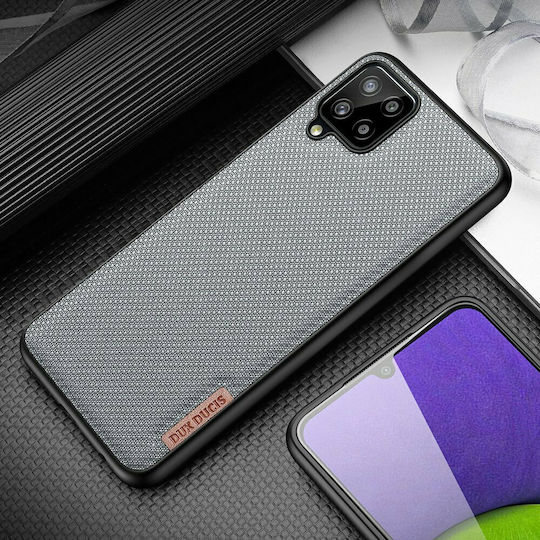 Dux Ducis Fino Задна корица Силикон / Текстил Черен (Galaxy A22 4G)