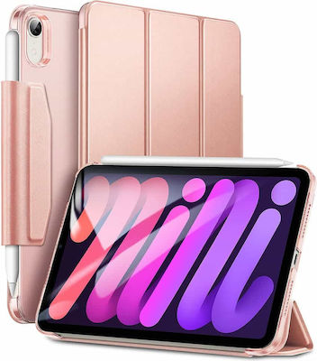 ESR Ascend Flip Cover Synthetic Leather / Silicone Rose Gold (iPad mini 2021)