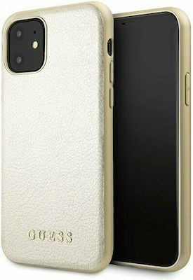 Guess Iridescent Silicone Back Cover Gold (iPhone 11)