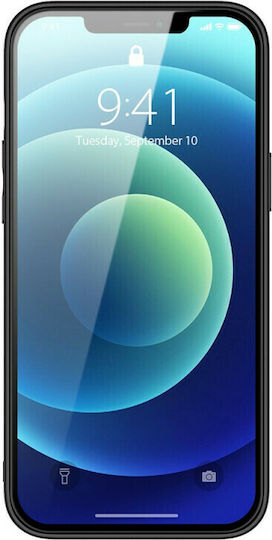 Dux Ducis Yolo Series Back Cover Synthetic Leather Black (iPhone 12 / 12 Pro)