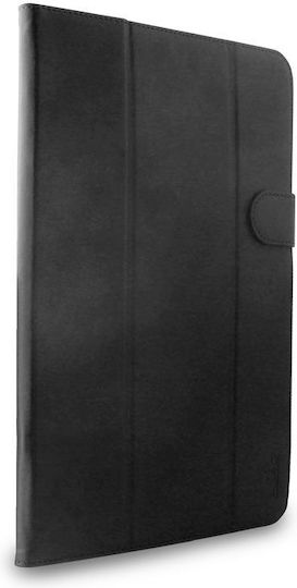 Puro Easy Flip Cover Δερματίνης Μαύρο (Universal 10")