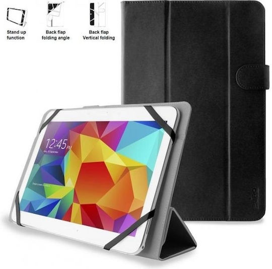 Puro Easy Flip Cover Δερματίνης Μαύρο (Universal 10")