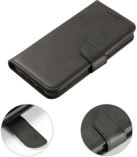 Hurtel Magnet Wallet Δερματίνης Μαύρο (Xiaomi Mi 10T / Mi 10T Pro)
