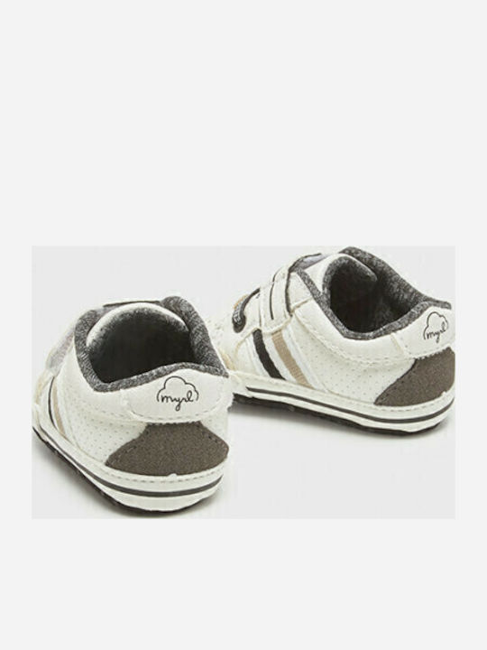 Mayoral Βρεφικά Sneakers Αγκαλιάς Λευκά