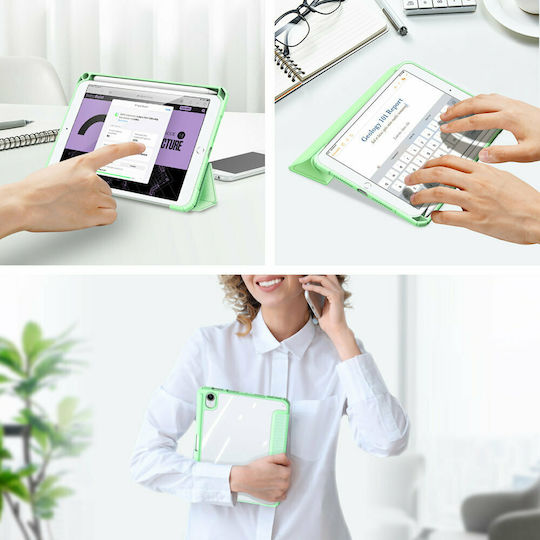 Dux Ducis Toby Flip Cover Δερματίνης Πράσινο (iPad mini 2021)